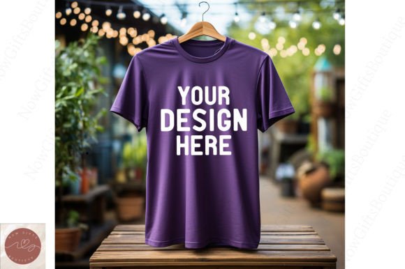 Bella Canvas 3001 Hanging Mockup: T-Shirts & Graphics