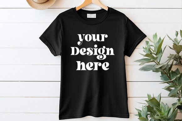 Bella Canvas 3001 Hanging Mockup Vol 107 Graphics for T-Shirts