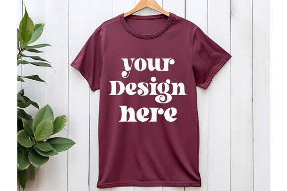 Bella Canvas 3001 Hanging Mockup Vol 121: Graphics for T-Shirts