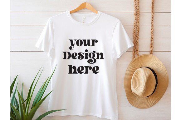 Bella Canvas 3001 Hanging Mockup Vol 22 Graphics