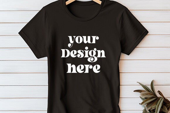 Bella Canvas 3001 Hanging Mockup Vol 83 Graphics for T-Shirts