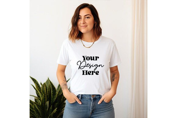 Bella Canvas 3001 Mockup: T-Shirts & Graphics