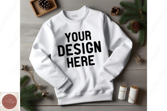 Christmas Sweater Gildan Mockup 34: Graphics for Hoodies Sweatshirts