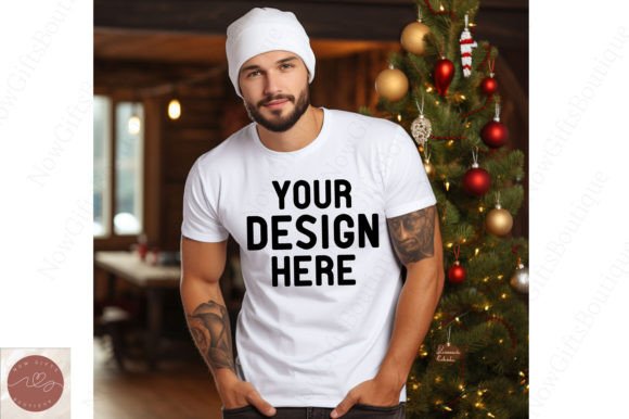 Graphics & T-Shirts: Men’s Christmas Mockup