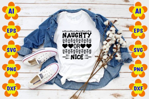 Naughty or Nice Graphics for T-Shirt Designs