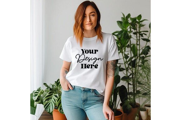 Reviewing White Bella Canvas 3001 Women Mockup 114
