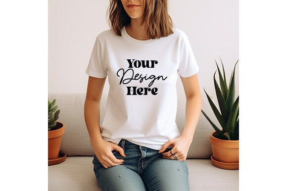 Reviewing White Bella Canvas 3001 Women Mockup 19
