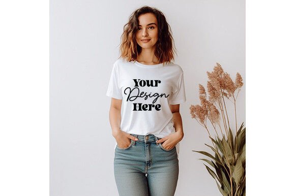 Reviewing White Bella Canvas 3001 Women Mockup 91