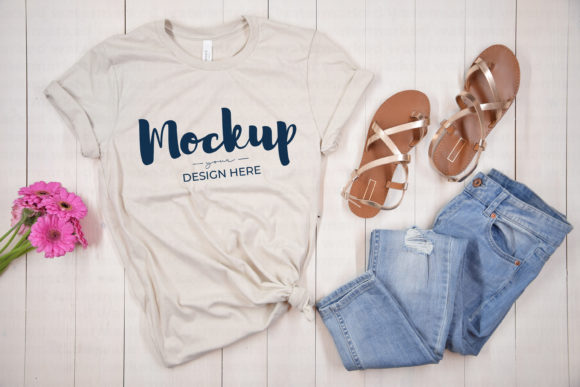 Summer T-Shirt Mock Up: Graphics for T-Shirts